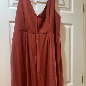 Chic Backless Rust Dress